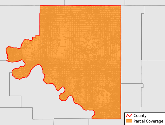 Osage County Oklahoma GIS Parcel Data Download Coverage