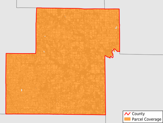 Owen County Indiana GIS Parcel Data Download Coverage