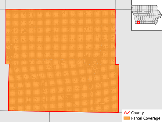 Page County Iowa GIS Parcel Data Download Coverage