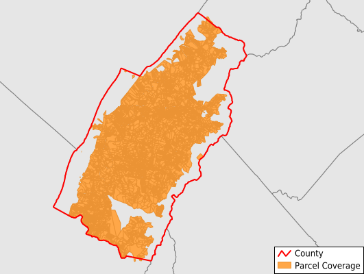 Page County Virginia GIS Parcel Data Download Coverage