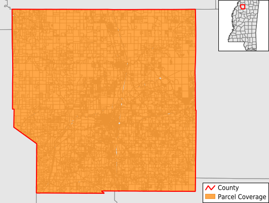 Panola County Mississippi GIS Parcel Data Download Coverage