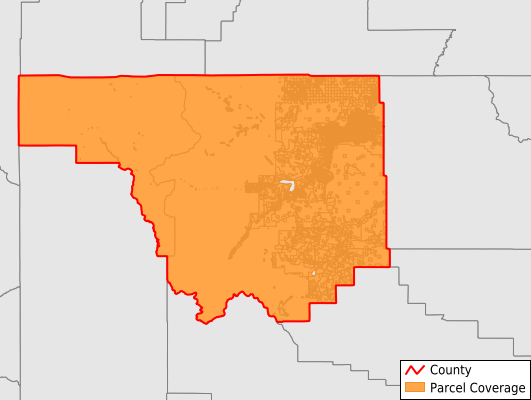 Park County Wyoming GIS Parcel Data Download Coverage