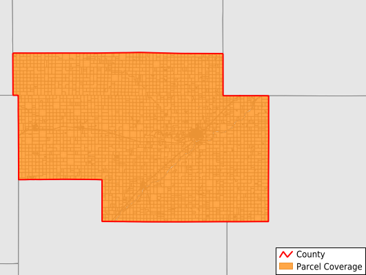 Pawnee County Kansas GIS Parcel Data Download Coverage