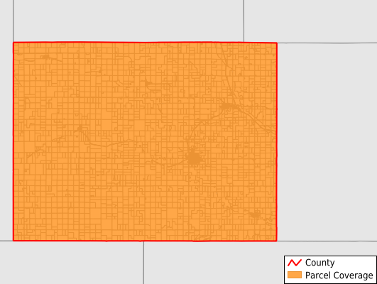 Pawnee County Nebraska GIS Parcel Data Download Coverage