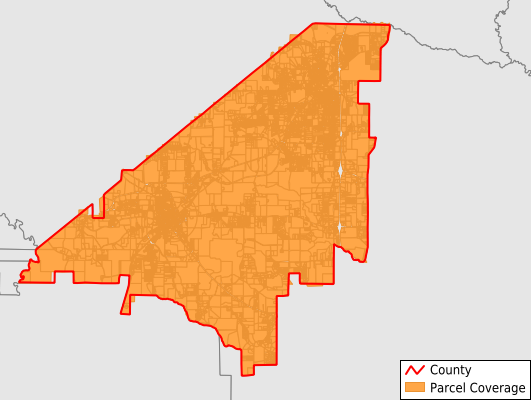 Peach County Georgia GIS Parcel Data Download Coverage