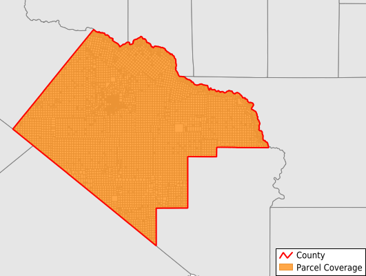 Pecos County Texas GIS Parcel Data Download Coverage