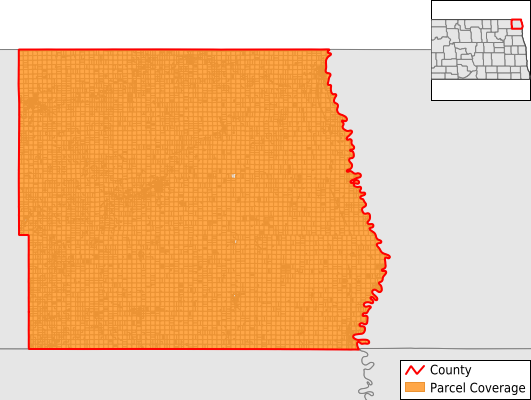 Pembina County North Dakota GIS Parcel Data Download Coverage