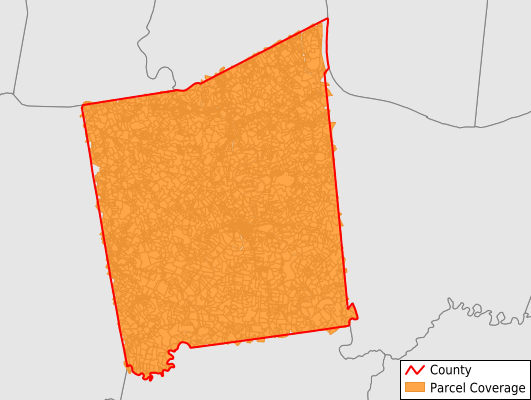 Pendleton County Kentucky GIS Parcel Data Download Coverage