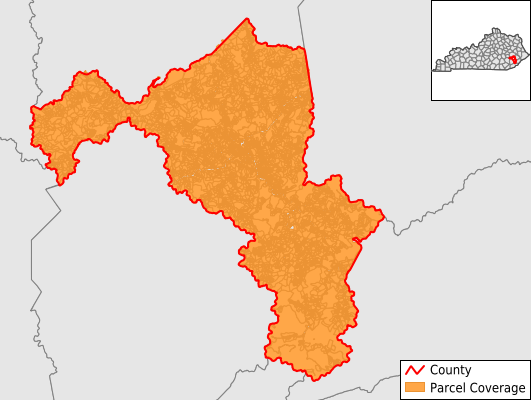 Perry County Kentucky GIS Parcel Data Download Coverage