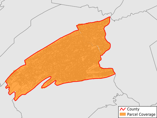 Perry County Pennsylvania GIS Parcel Data Download Coverage