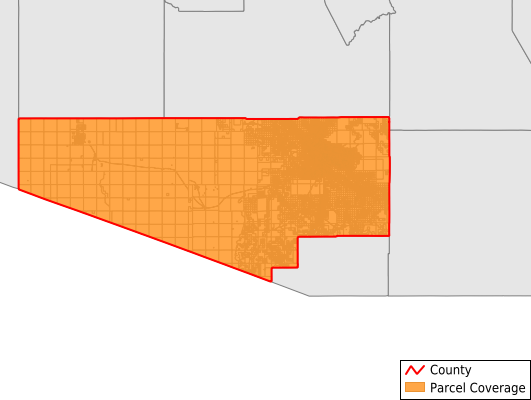 Pima County Arizona GIS Parcel Data Download Coverage