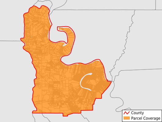 Pointe Coupee Parish Louisiana GIS Parcel Data Download Coverage