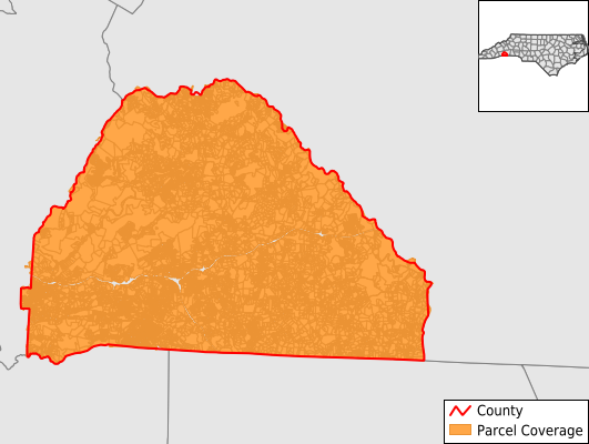 Polk County North Carolina GIS Parcel Data Download Coverage