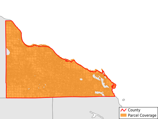 Presque Isle County Michigan GIS Parcel Data Download Coverage