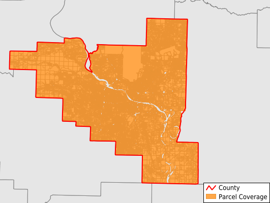 Pulaski County Arkansas GIS Parcel Data Download Coverage