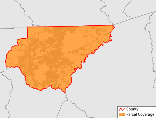 Rabun County Georgia GIS Parcel Data Download Coverage