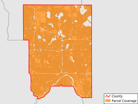 Ramsey County Minnesota GIS Parcel Data Download Coverage