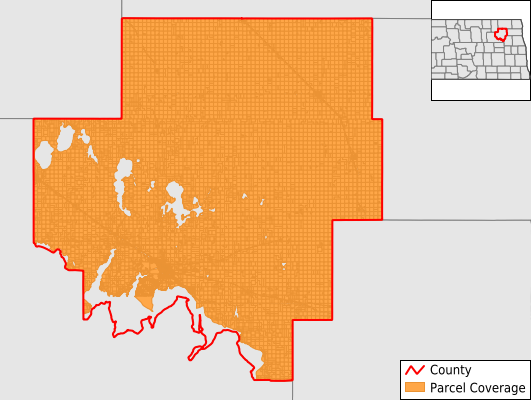 Ramsey County North Dakota GIS Parcel Data Download Coverage