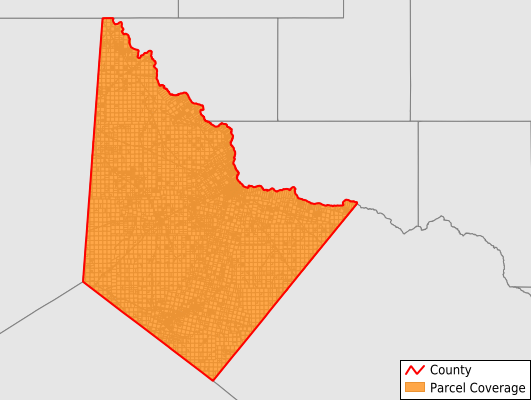 Reeves County Texas GIS Parcel Data Download Coverage