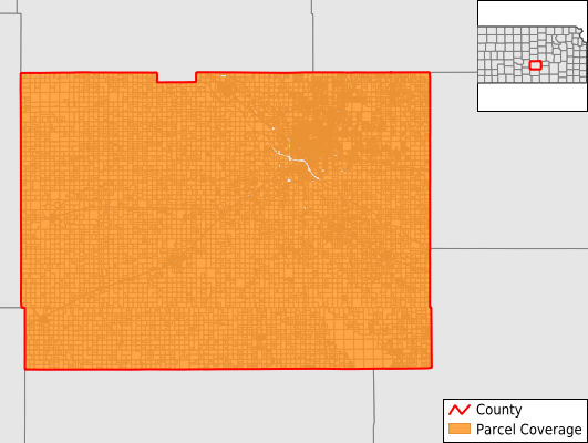 Reno County Kansas GIS Parcel Data Download Coverage