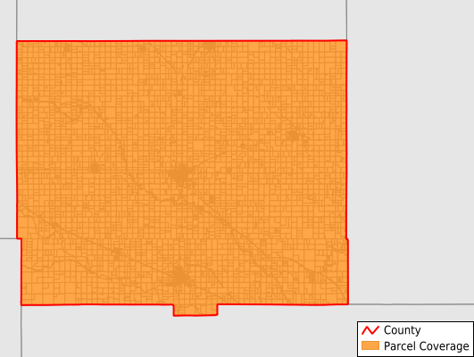 Rice County Kansas GIS Parcel Data Download Coverage