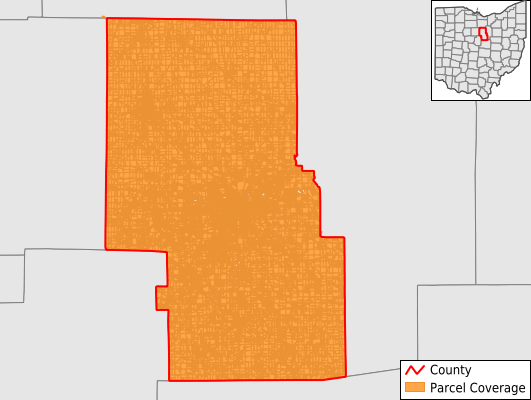 Richland County Ohio GIS Parcel Data Download Coverage