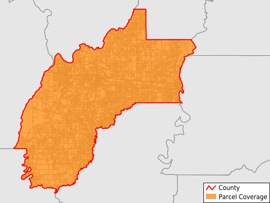Richland Parish Louisiana GIS Parcel Data Download Coverage