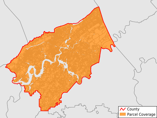 Roane County Tennessee GIS Parcel Data Download Coverage