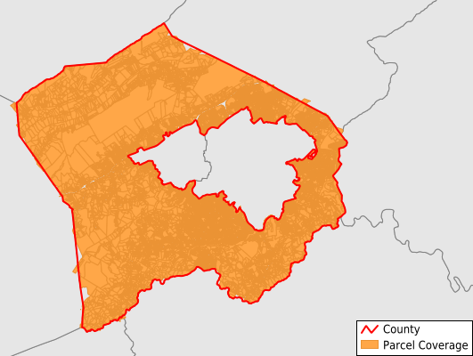 Roanoke County Virginia GIS Parcel Data Download Coverage