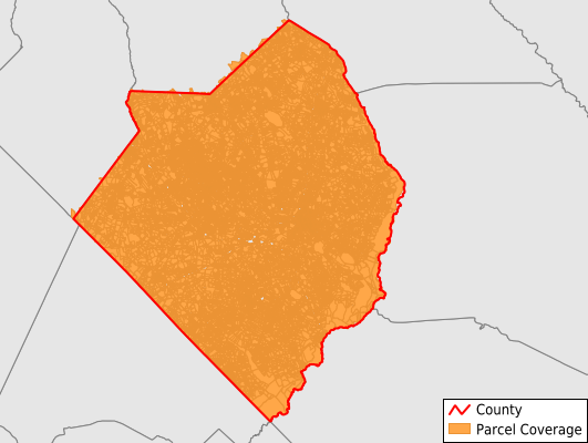Robeson County North Carolina GIS Parcel Data Download Coverage