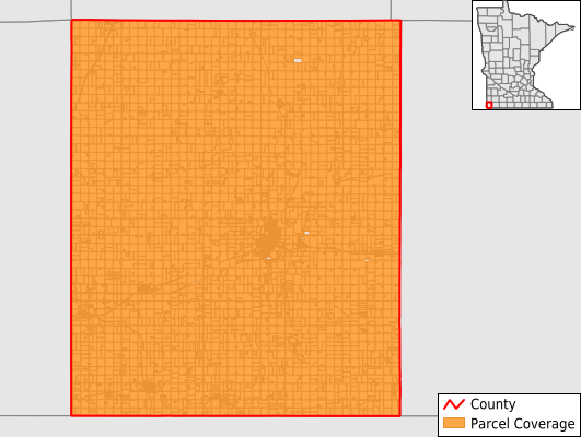 Rock County Minnesota GIS Parcel Data Download Coverage