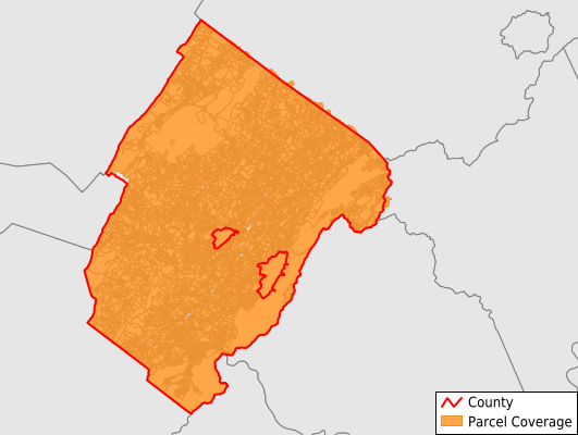 Rockbridge County Va Parcel Data Coverage Map 
