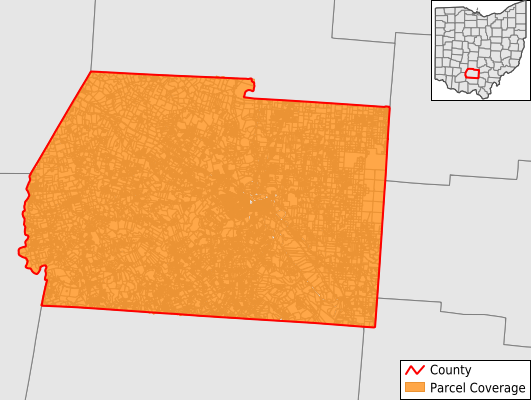Ross County Ohio GIS Parcel Data Download Coverage