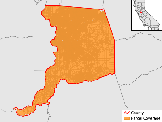 Sacramento County California GIS Parcel Data Download Coverage