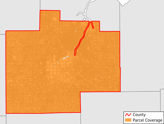 Saginaw County Michigan GIS Parcel Data Download Coverage