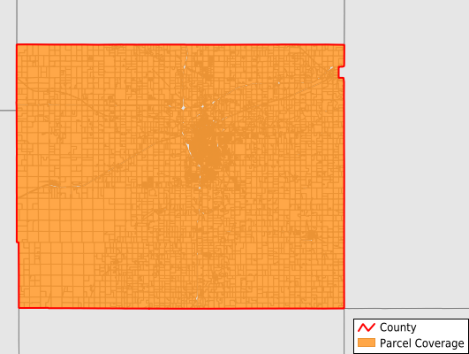 Saline County Kansas GIS Parcel Data Download Coverage