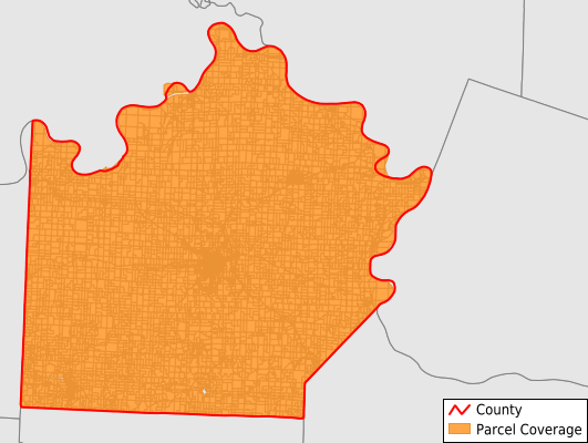 Saline County Missouri GIS Parcel Data Download Coverage