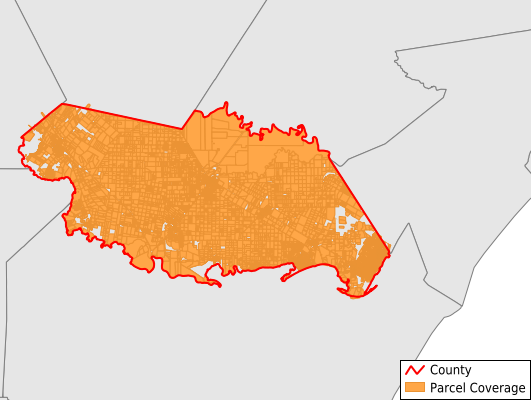 San Patricio County Texas GIS Parcel Data Download Coverage