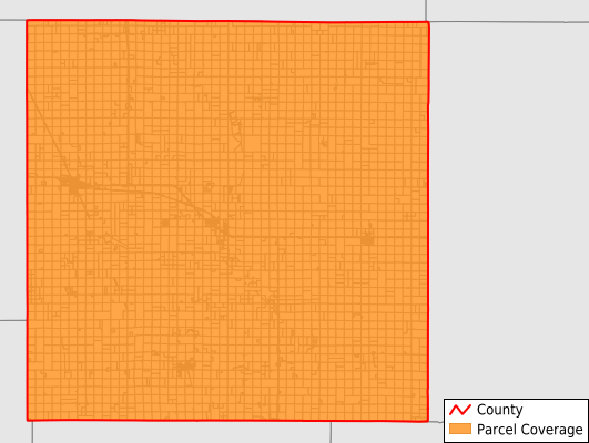 Sanborn County South Dakota GIS Parcel Data Download Coverage