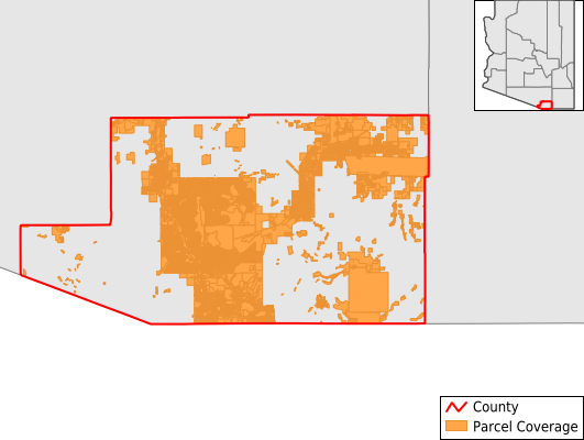 Santa Cruz County Arizona GIS Parcel Data Download Coverage