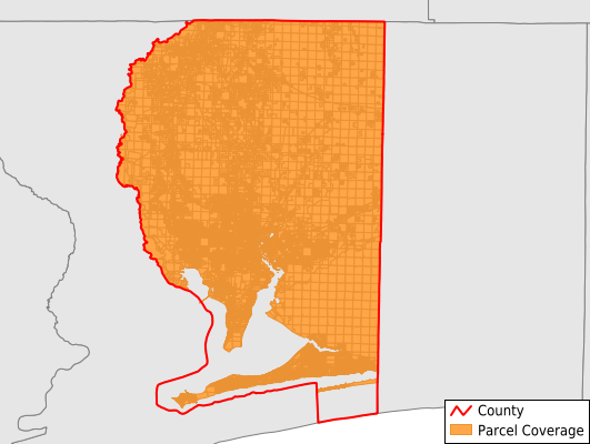 Santa Rosa County Florida GIS Parcel Data Download Coverage