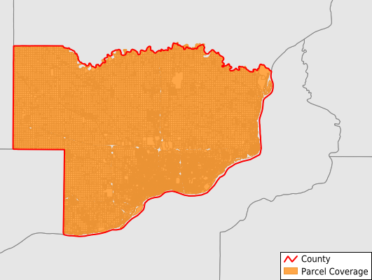Scott County Iowa GIS Parcel Data Download Coverage