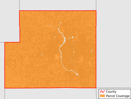 Sedgwick County Kansas GIS Parcel Data Download Coverage
