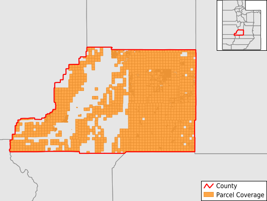 Sevier County Utah GIS Parcel Data Download Coverage