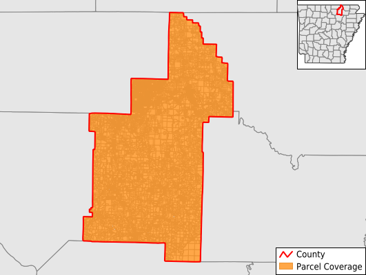 Sharp County Arkansas GIS Parcel Data Download Coverage