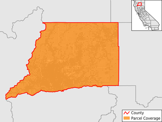 Shasta County California GIS Parcel Data Download Coverage