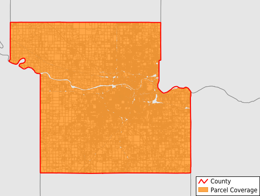 Shawnee County Kansas GIS Parcel Data Download Coverage
