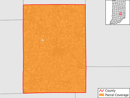 Shelby County Indiana GIS Parcel Data Download Coverage