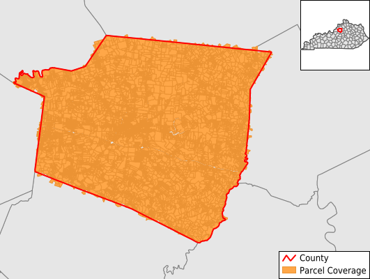 Shelby County Kentucky GIS Parcel Data Download Coverage