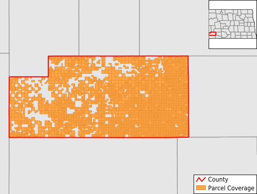 Slope County North Dakota GIS Parcel Data Download Coverage